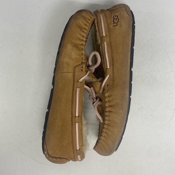UGG Dakota Tan Suede Slippers Size 8 - Picture 7 of 17